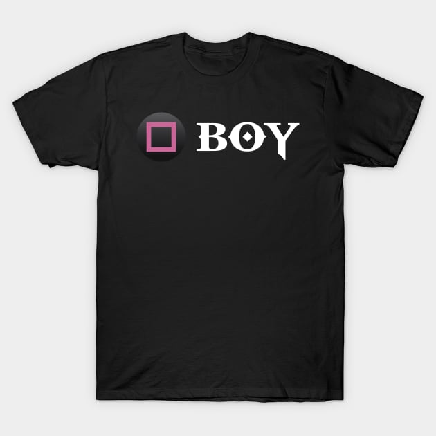 Press square to BOY - God of War T-Shirt by Dopamine Creative